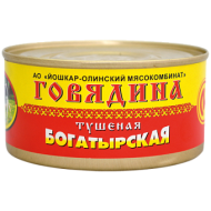Консервы мясные Говядина тушёная богатырская, 325 г